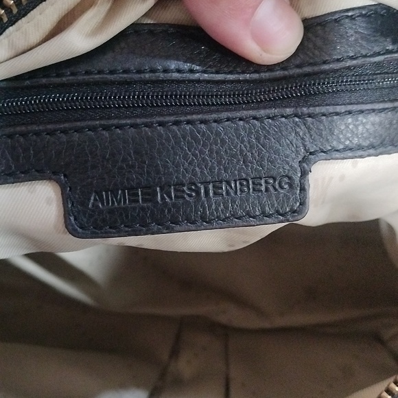 Aimee Kestenberg Black and gold satchel bag. - Picture 13 of 16